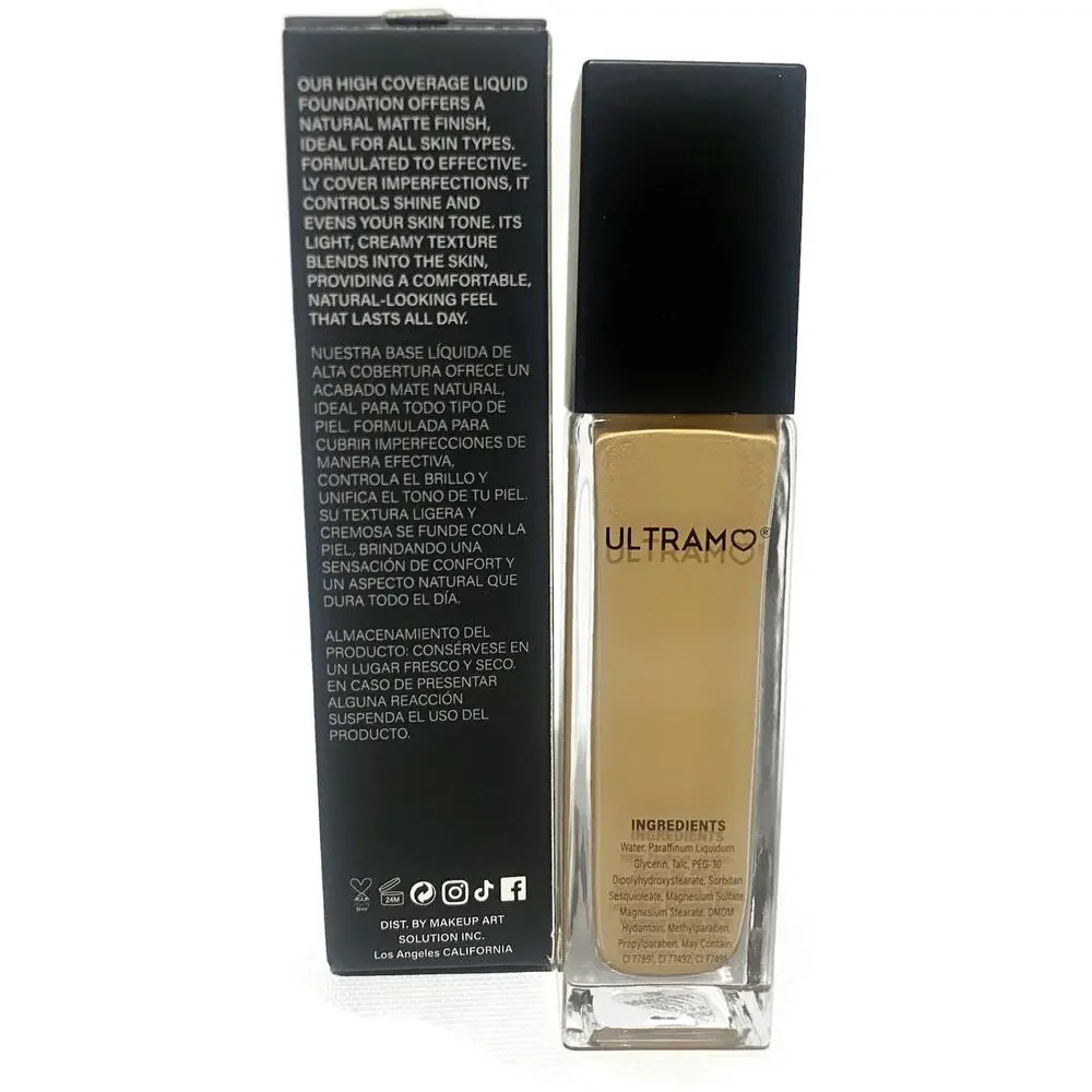 Ultramo Matte High Coverage Liquid Foundation #5 Medium Tan 40ml 1.35 oz